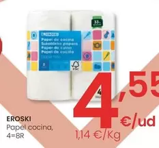 Oferta de Eroski - Papel Cocina por 4,55€ en Eroski