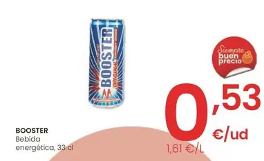 Oferta de Booster - Bebida Energética por 0,53€ en Eroski