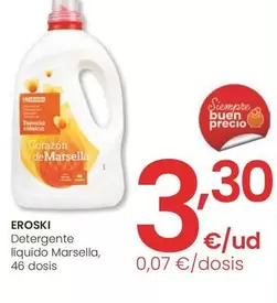 Oferta de Eroski - Detergente Líquido Marsella por 3,3€ en Eroski