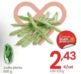 Oferta de Judía Plana por 2,43€ en Eroski