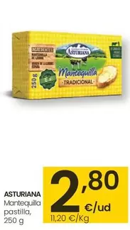 Oferta de Asturiana - Mantequilla Pastilla por 2,8€ en Eroski