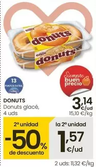 Oferta de Donuts - Glacé por 3,14€ en Eroski