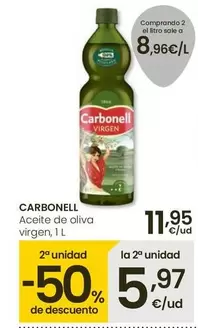 Oferta de Carbonell - Aceite De Oliva Virgen por 11,95€ en Eroski