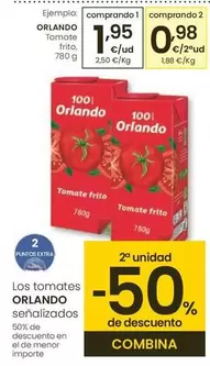 Oferta de Orlando - Tomate Frito por 1,95€ en Eroski