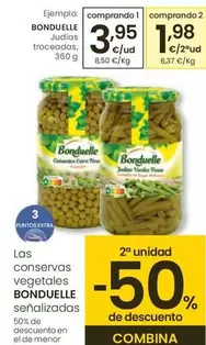 Oferta de Bonduelle - Judías Troceadas por 3,95€ en Eroski