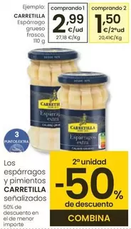 Oferta de Carretilla - Espárrago Grueso Frasco por 2,99€ en Eroski