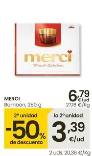 Oferta de Merci - Bombón por 6,79€ en Eroski