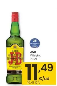 Oferta de J&B - Whisky por 11,49€ en Eroski