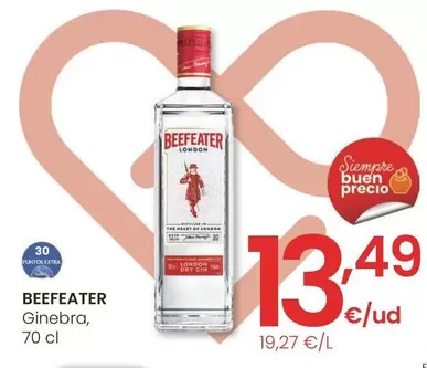 Oferta de Beefeater - Ginebra por 13,49€ en Eroski