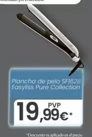 Oferta de Rowenta - Plancha De Pelo SF1628 Easyliss Pure Collection por 19,99€ en Eroski