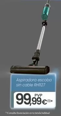 Oferta de Rowenta - Aspiradora Escoba Sin Cable RH1127 por 99,99€ en Eroski