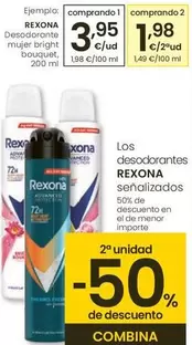 Oferta de Rexona - Desodorante Mujer Bright Bouquet por 3,95€ en Eroski