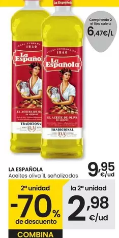 Oferta de La Española - Aceites Oliva por 9,95€ en Eroski