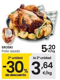 Oferta de Eroski - Pollo Asado por 5,2€ en Eroski