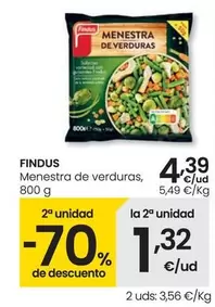 Oferta de Findus - Menestra De Verduras por 4,39€ en Eroski