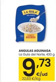 Oferta de Angulas De Aguinaga - La Gula Del Norte por 9,73€ en Eroski