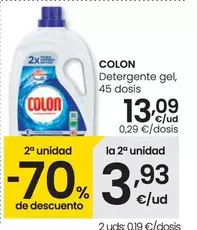 Oferta de Colon - Detergente Gel por 13,09€ en Eroski