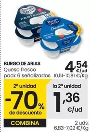 Oferta de Burgo De Arias - Queso Fresco por 4,54€ en Eroski