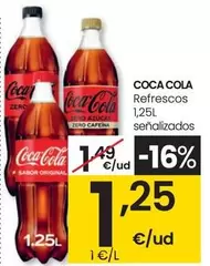 Oferta de Coca-Cola - Refrescos por 1,25€ en Eroski