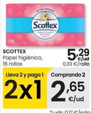 Oferta de Scottex - Papel Higiénico por 5,29€ en Eroski