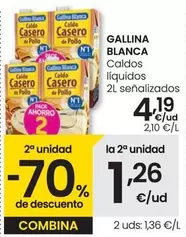 Oferta de Gallina Blanca - Caldos Líquidos  por 4,19€ en Eroski