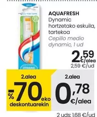 Oferta de Aquafresh - Cepillo Medio Dynamic por 2,59€ en Eroski