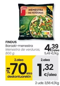 Oferta de Findus - Menestra De Verduras por 4,39€ en Eroski