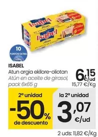 Oferta de Isabel - Atún En Aceite De Girasol por 6,15€ en Eroski