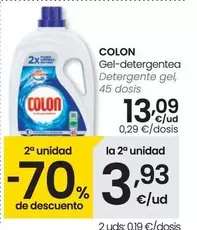 Oferta de Colon - Detergente Gel por 13,09€ en Eroski