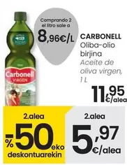 Oferta de Carbonell - Aceite De Oliva Virgen por 11,95€ en Eroski