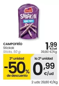 Oferta de Campofrío - Sticks por 1,99€ en Eroski