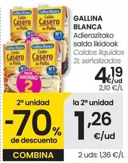 Oferta de Gallina Blanca - Caldos Líquidos  por 4,19€ en Eroski