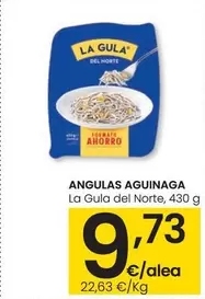 Oferta de Angulas De Aguinaga - La Gula Del Norte por 9,73€ en Eroski