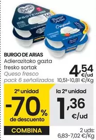 Oferta de Burgo De Arias - Queso Fresco por 4,54€ en Eroski