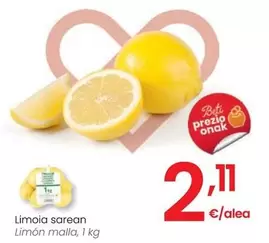 Oferta de Limon Malla por 2,11€ en Eroski