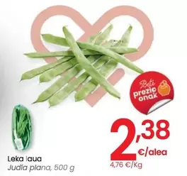 Oferta de Judia Plana por 2,38€ en Eroski