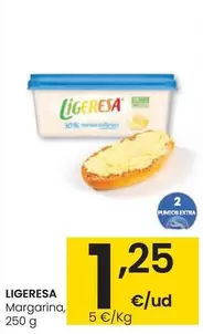 Oferta de Ligeresa - Margarina por 1,25€ en Eroski