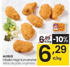 Oferta de Aldelis - Alitas De Pollo Crujientes por 6,29€ en Eroski