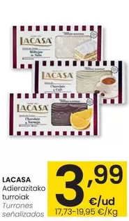 Oferta de Lacasa - Turrones  por 3,99€ en Eroski