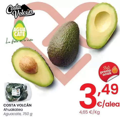 Oferta de Costa Volcán - Aguacate por 3,49€ en Eroski