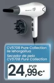 Oferta de Rowenta - Secador De Pelo CV5708 Pure Collection por 24,99€ en Eroski