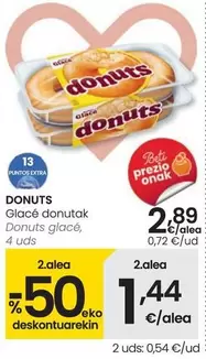 Oferta de Donuts - Glacé por 2,89€ en Eroski