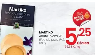 Oferta de Martiko - Bloc De Pato por 5,25€ en Eroski