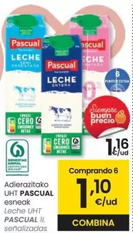 Oferta de Pascual - Leche Uht por 1,16€ en Eroski