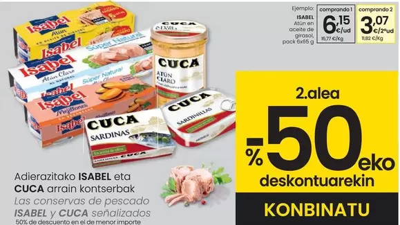 Oferta de Isabel - Atún En Aceite De Girasol por 6,15€ en Eroski