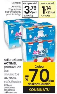 Oferta de Actimel - Yogur Para Beber Natural por 3,79€ en Eroski