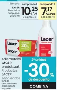 Oferta de Lacer - Dentifrico Antiplaca por 10,25€ en Eroski