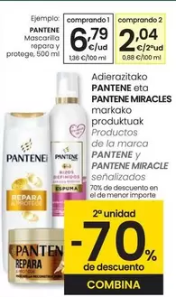 Oferta de Pantene - Mascarilla Repeara Y Protege por 6,79€ en Eroski