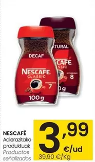 Oferta de Nescafé - Productos Señalizados por 3,99€ en Eroski