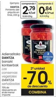 Oferta de Dantza - Pimiento Del Piquillo En Tiras por 2,79€ en Eroski